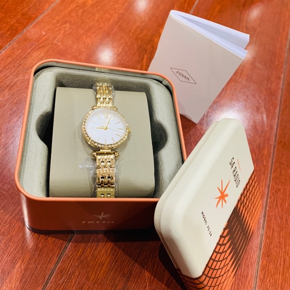 Fossil Gold-Tone Stainless Steel Watch For Women - Picture 2 of 8